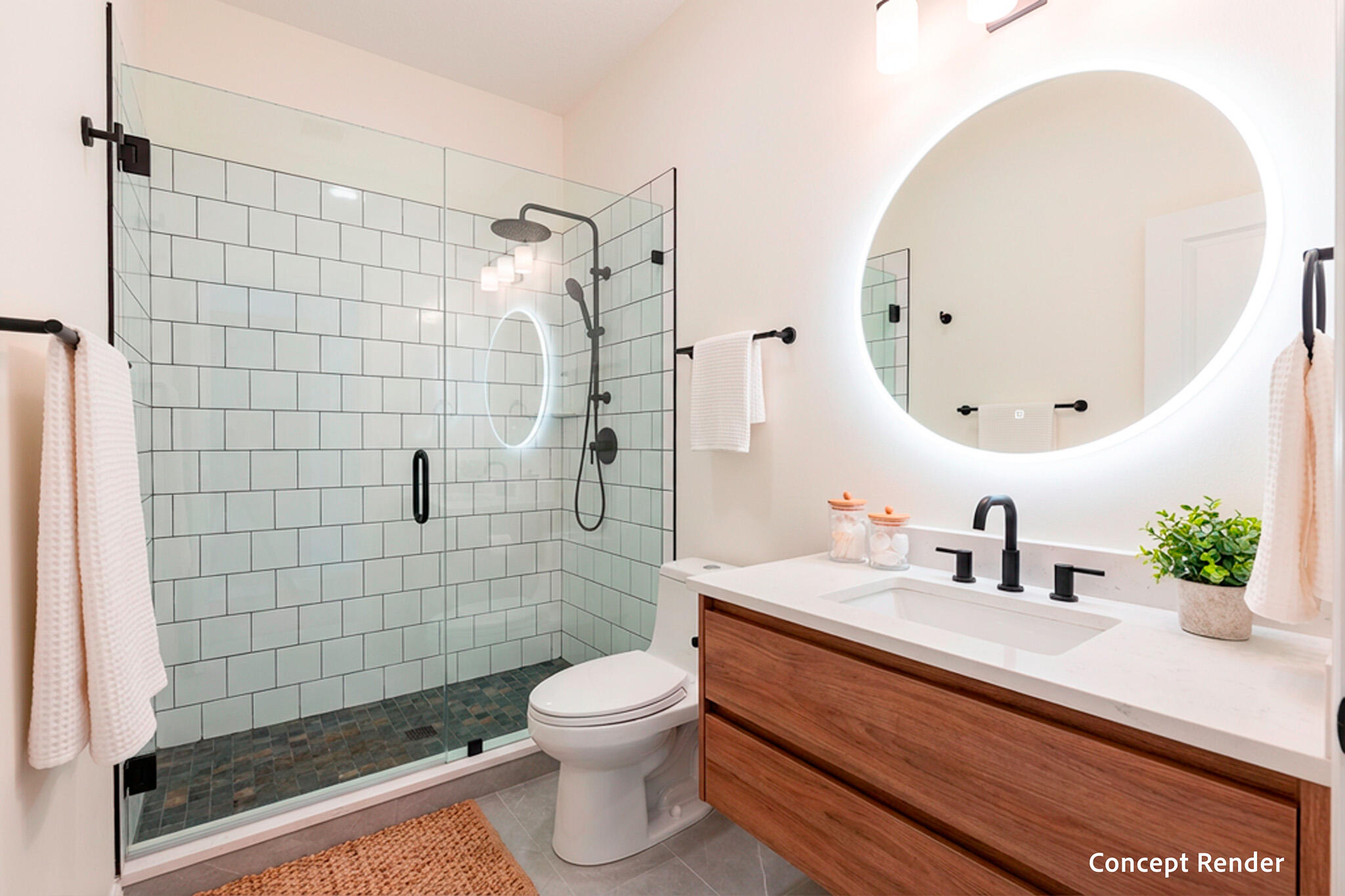 3830 Northwest 5th Terrace Boca Raton, FL 33431 - Photo 7 of 34 a bathroom with a sink a toilet and shower