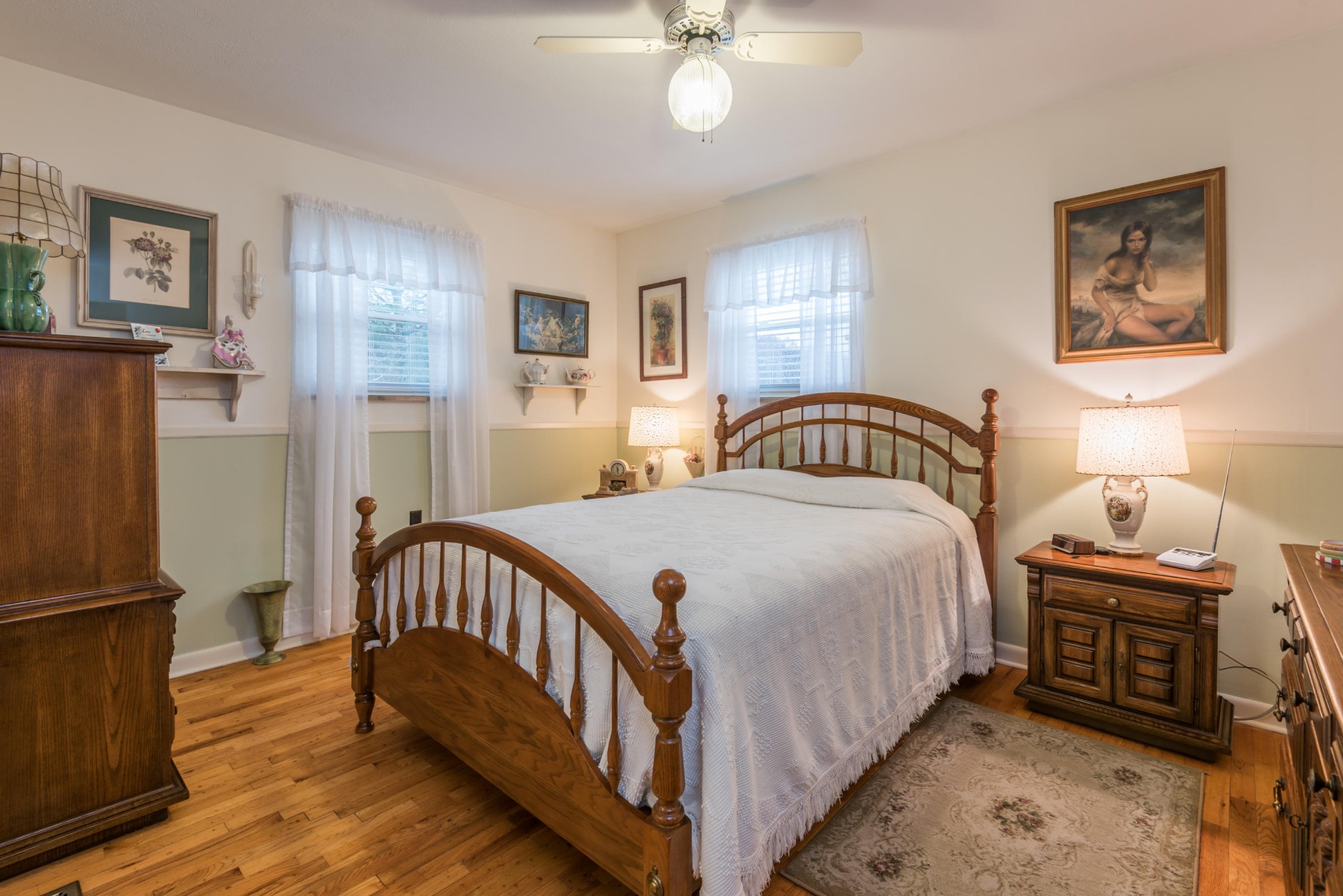 275 North Ridge View Road Luttrell, TN 37779 - Photo 12 of 27 a bedroom with a bed and a chandelier