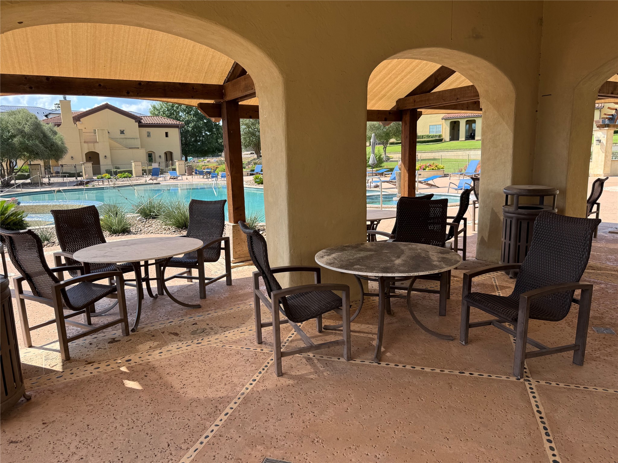 17040 West Fm 1097 Road, Unit 4103 Montgomery, TX 77356 - Photo 38 of 40 There are plenty of tables and chairs under a covered area near the grills. Perfect space to grab a snack and get out of the sun.