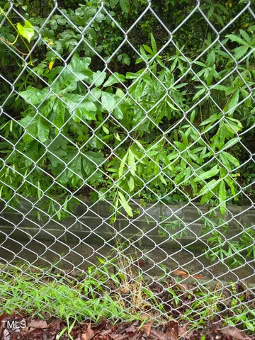a backyard of a building