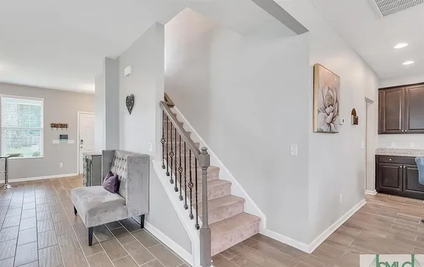 a living room with a couch