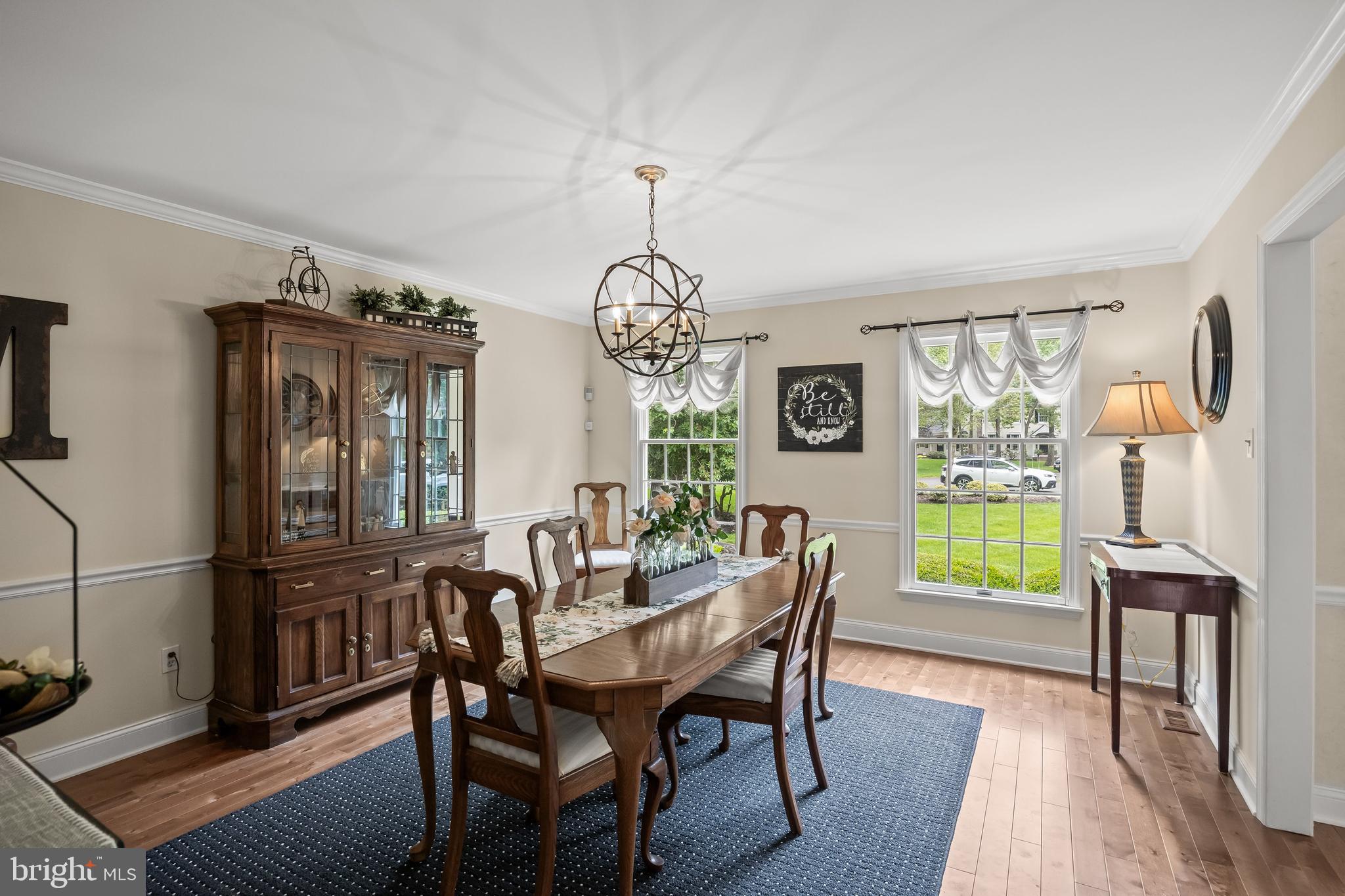 4 False Heather Way Medford, NJ 08055 - Photo 8 of 48 a view of a dining room with furniture window and wooden floor