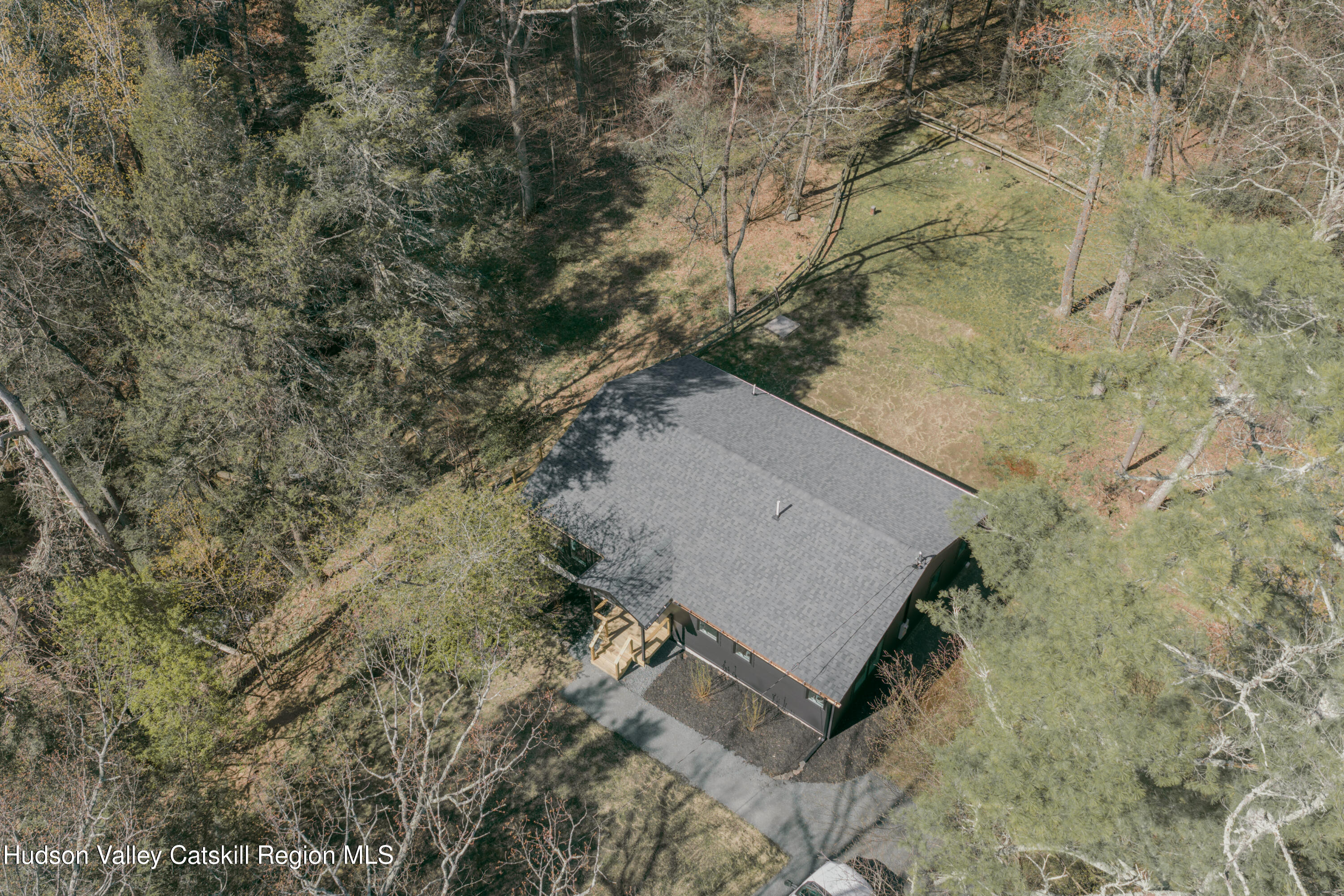 92 Upper Cherrytown Road Kerhonkson, NY 12446 - Photo 33 of 36 an aerial view of a house with a yard