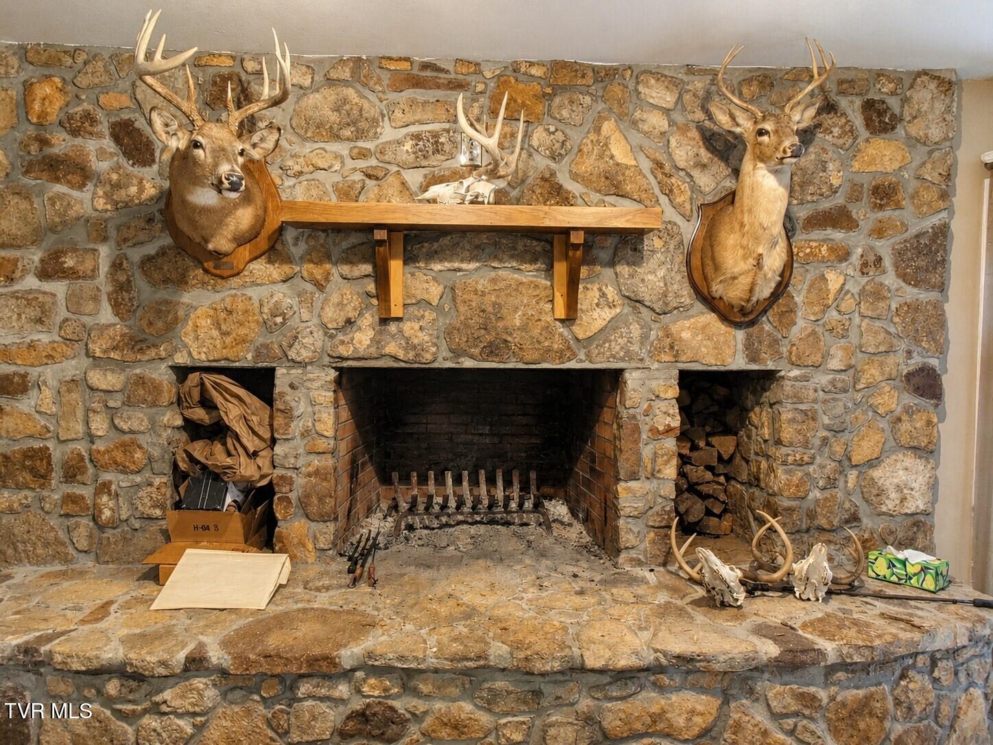 5380 Laurel Fork Road Rocky Gap, VA 24366 - Photo 24 of 69 Basement Fireplace