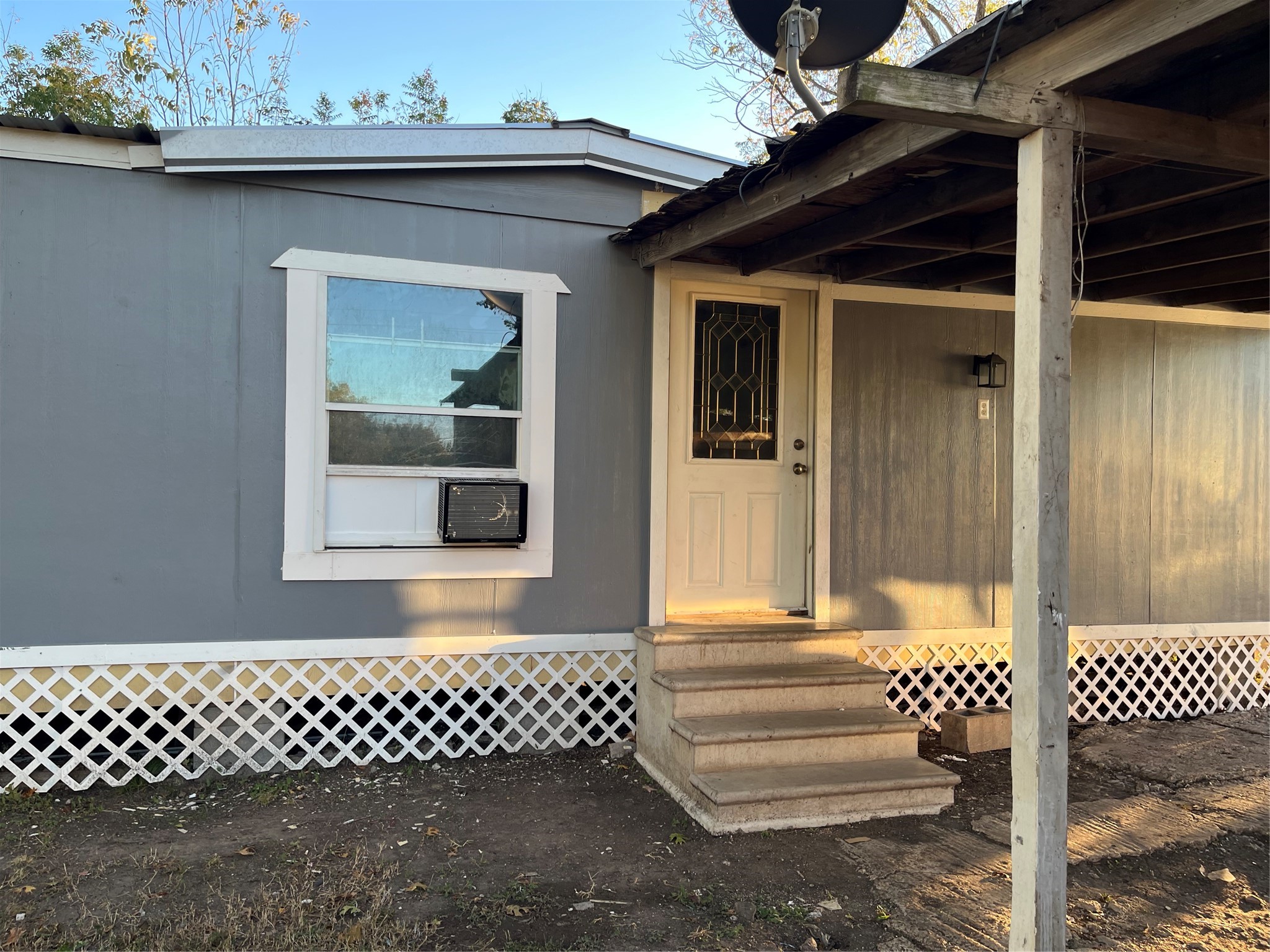 a front view of a house