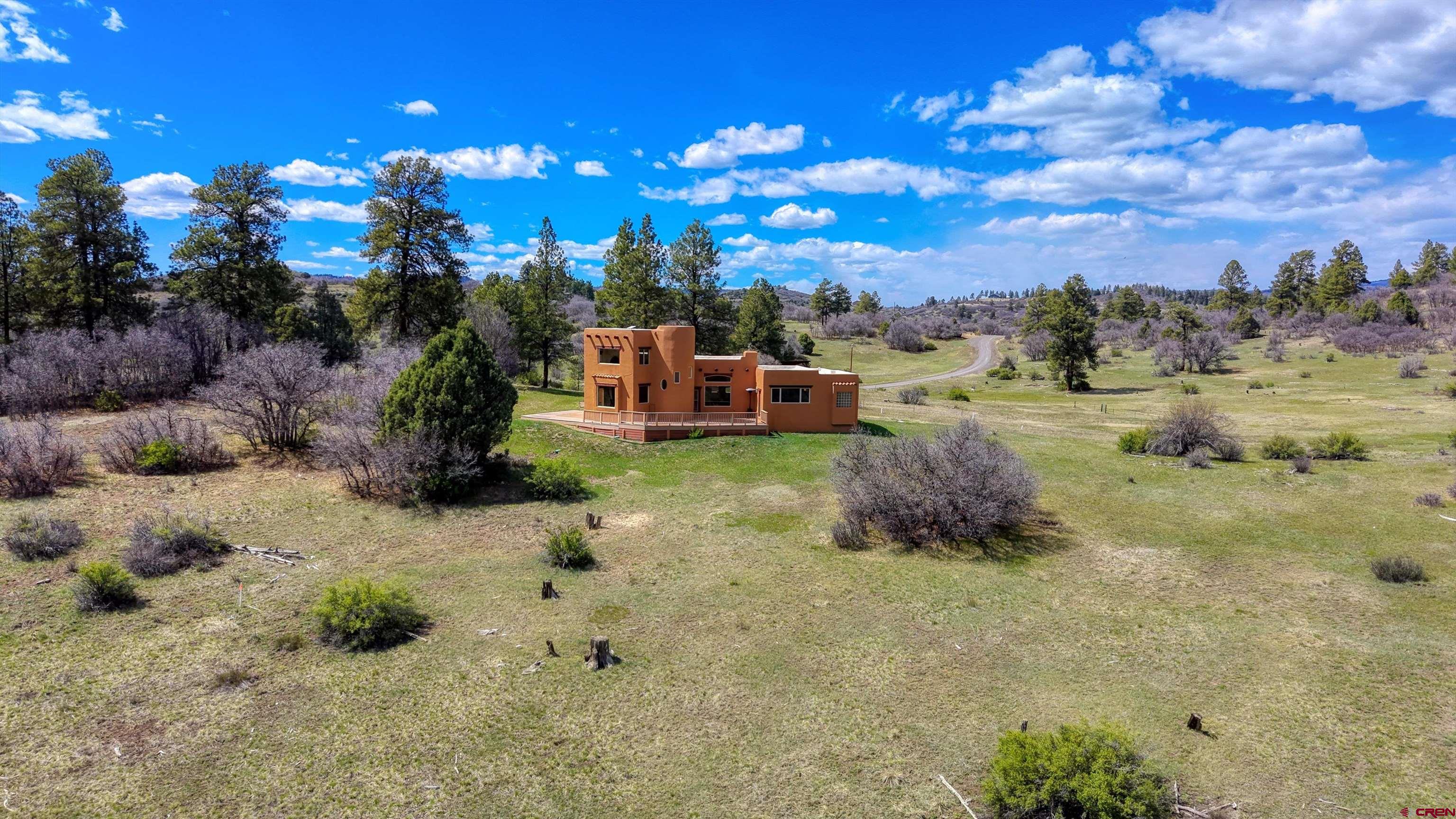 719 Spring Creek Circle Chromo, CO 81128 - Photo 41 of 45 a view of a dry yard with green space