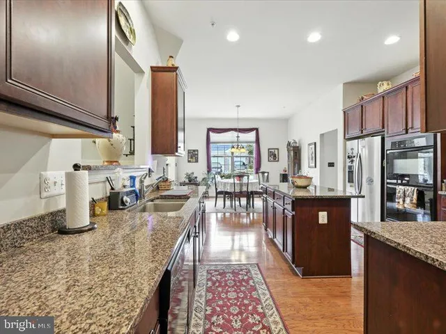 a kitchen with lots of counter top space