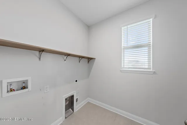 a view of closet with window