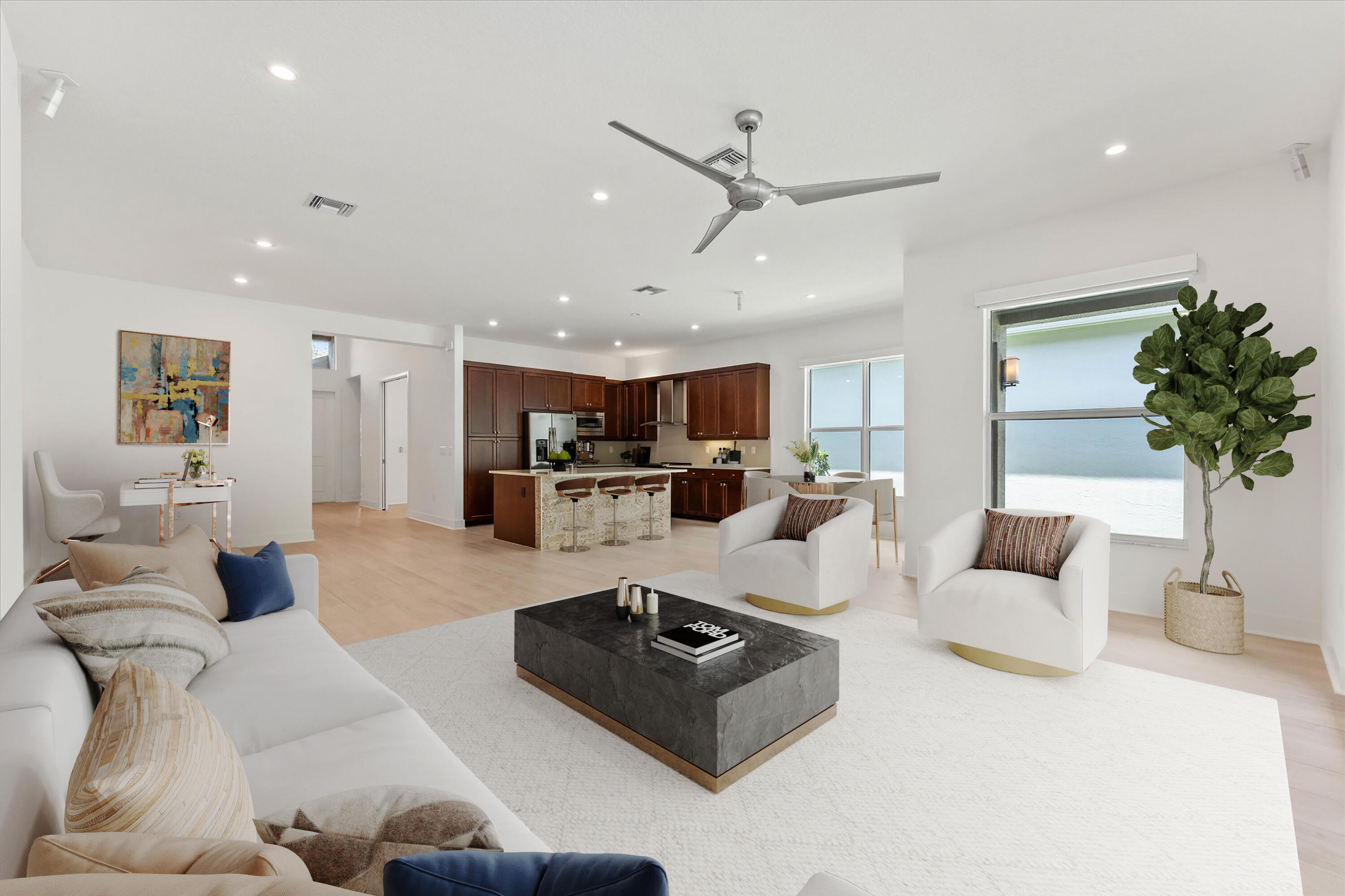 9615 Eagle River Road Delray Beach, FL 33446 - Photo 12 of 42 Virtually Staged Living Room