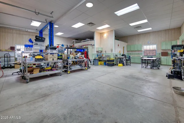 a garage with lots of stuff and lots of stuff