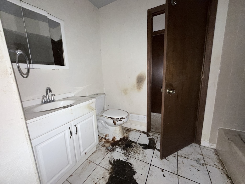 3312 192nd Place Lansing, IL 60438 - Photo 6 of 18 a bathroom with a sink toilet and mirror
