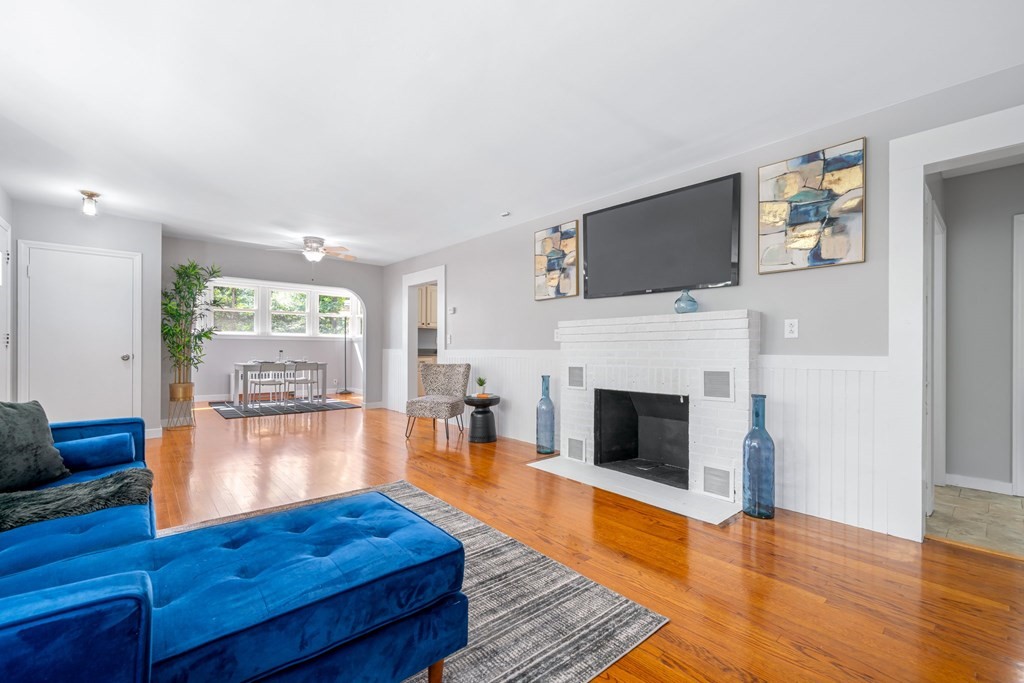 412 Worcester Road Barre, MA 01005 - Photo 6 of 31 a living room with furniture fireplace and flat screen tv