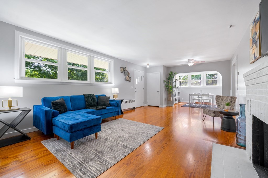 412 Worcester Road Barre, MA 01005 - Photo 7 of 31 a living room with furniture and a large window