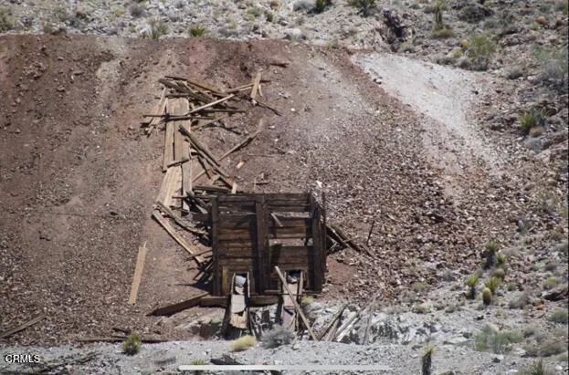 a view of wooden brick wall