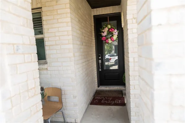 a view of a entryway door of the house