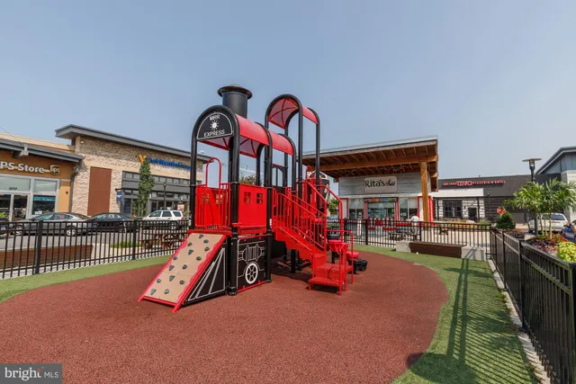 a front view of a building with street view