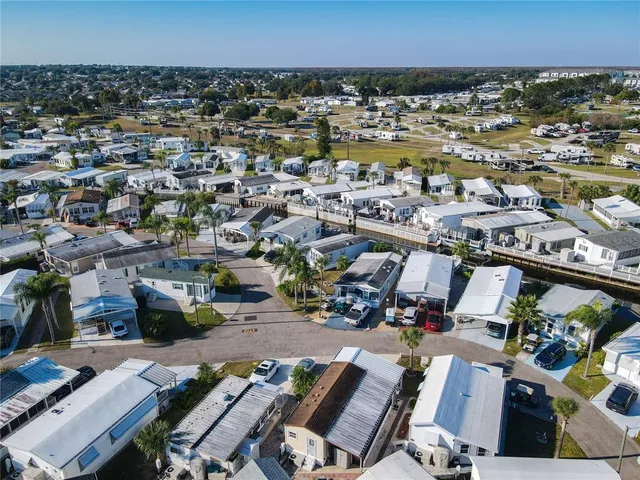 an aerial view of a city