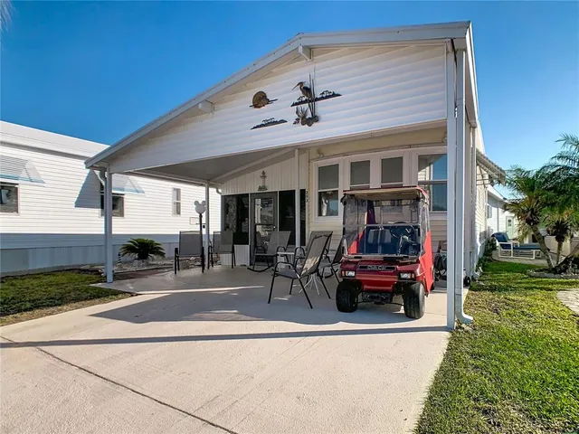 a view of a house with a patio