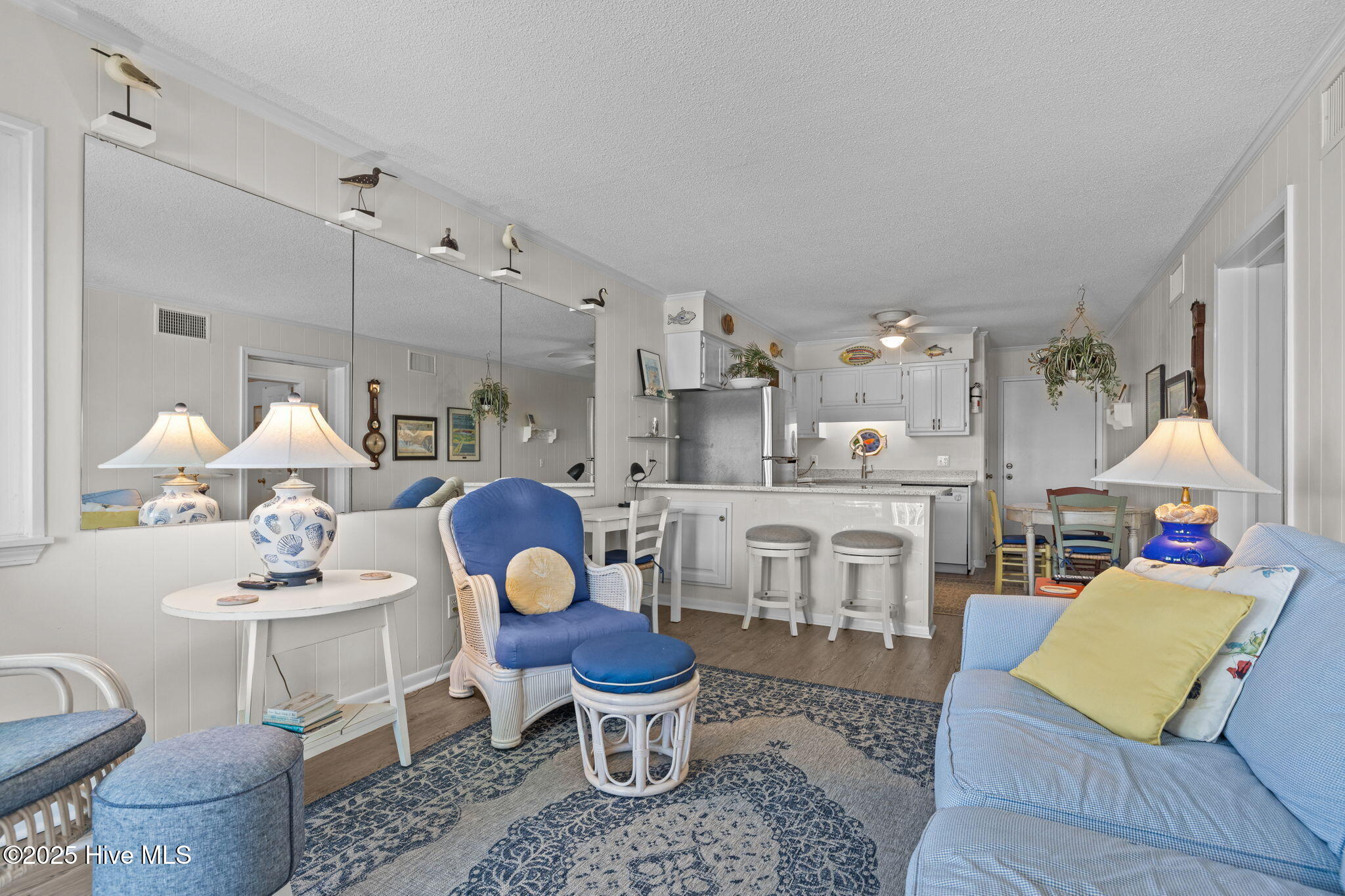 301 Commerce Way, Unit 252 Atlantic Beach, NC 28512 - Photo 9 of 39 Living Room to Kitchen