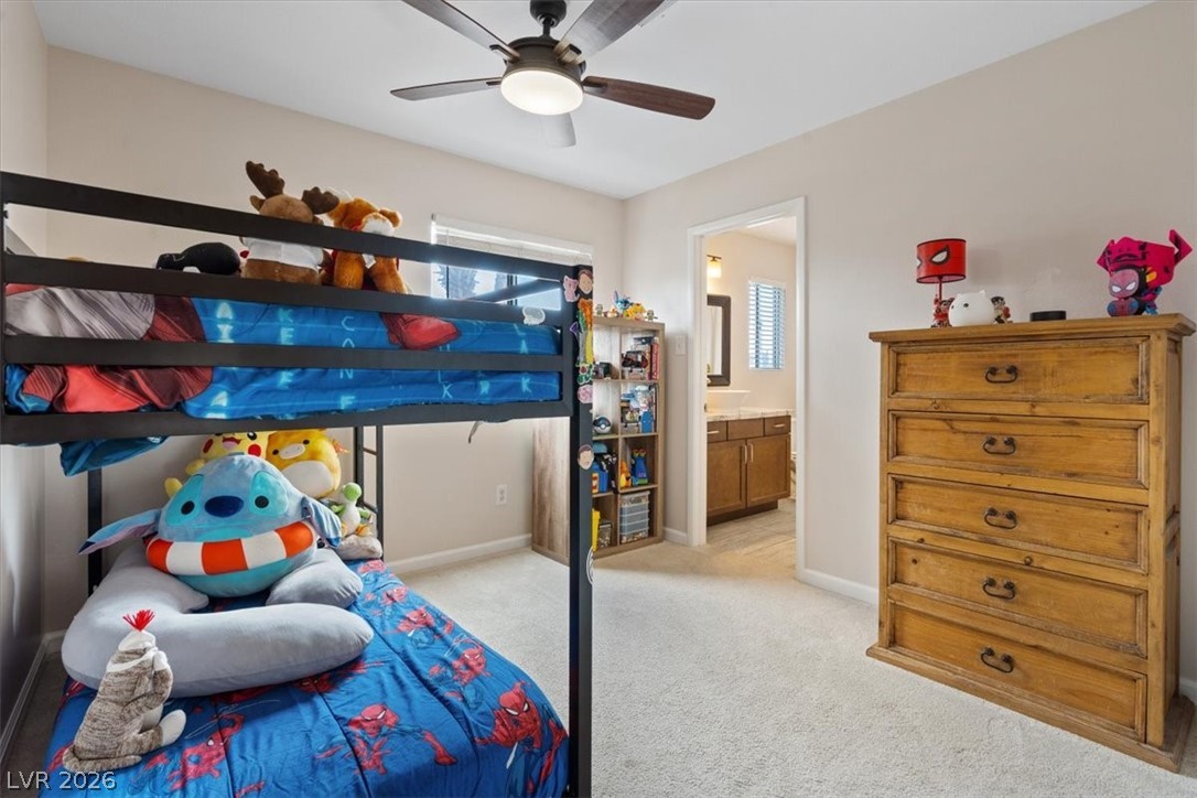 2701 Purtell Circle Las Vegas, NV 89117 - Photo 11 of 17 Bedroom 2 with Jack n Jill bathroom