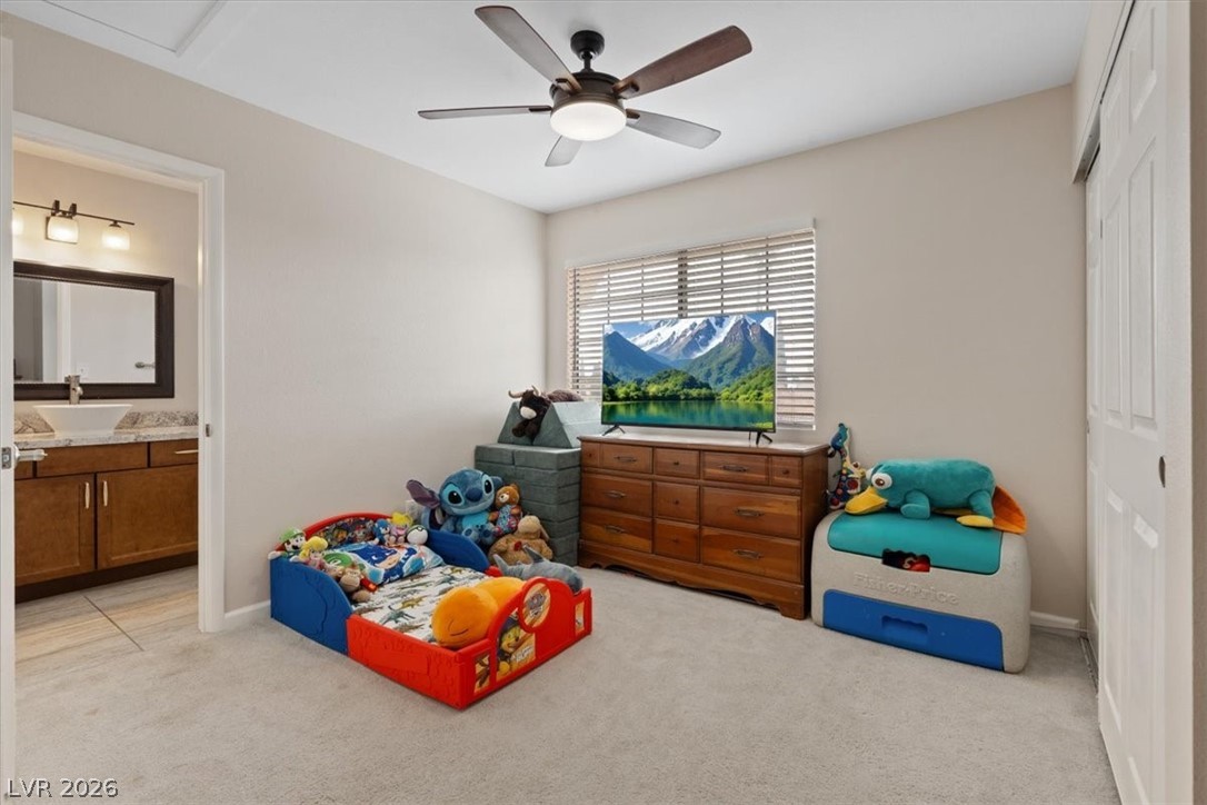 2701 Purtell Circle Las Vegas, NV 89117 - Photo 13 of 17 Bedroom 3 with Jack n Jill bathroom