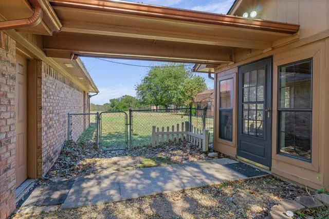 a backyard of a house