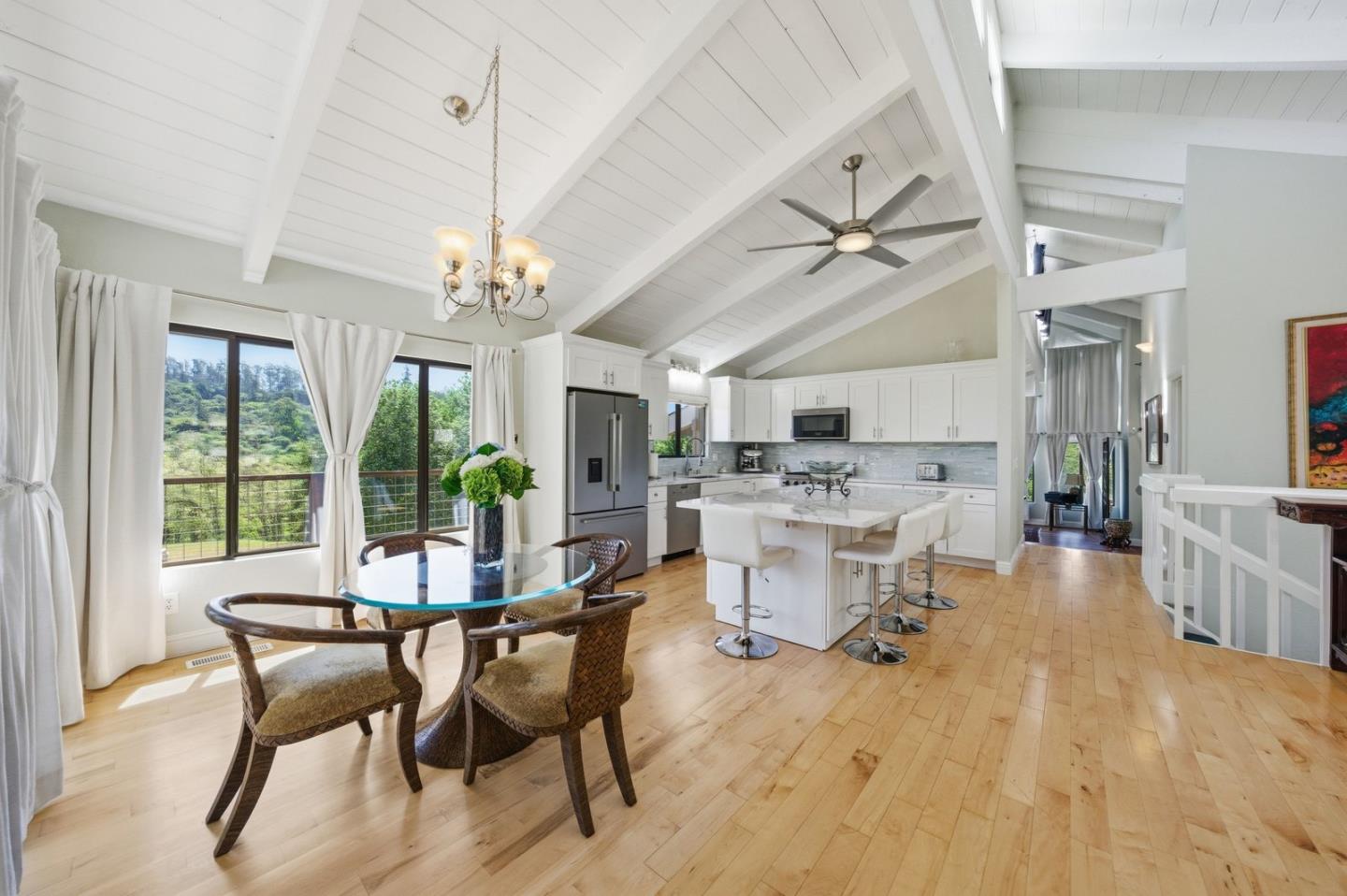 701 Day Valley Road Aptos, CA 95003 - Photo 11 of 43 a view of a dining room with furniture window and outside view