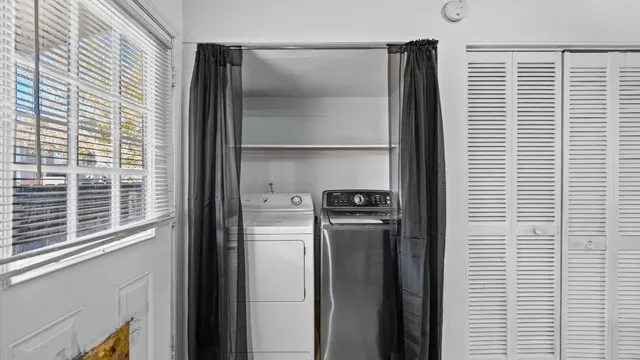 a room with a door and a wooden door