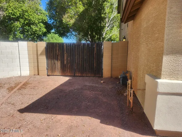 a view of a street with a fire pit