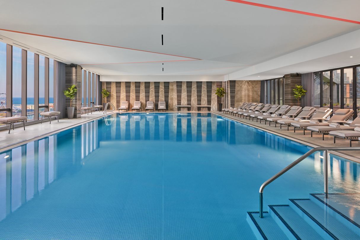 363 East Wacker Drive, Unit 1506 Chicago, IL 60601 - Photo 25 of 34 a view of a swimming pool with furniture