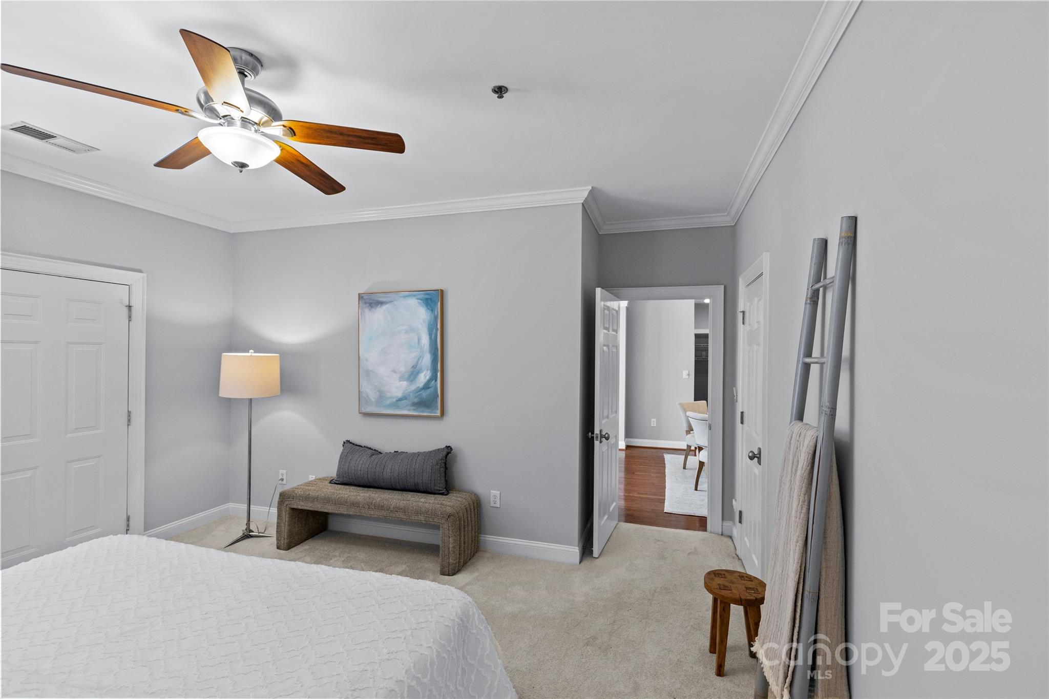 5601 Fairview Road, Unit 24 Charlotte, NC 28209 - Photo 29 of 38 a bedroom with a bed and a large mirror