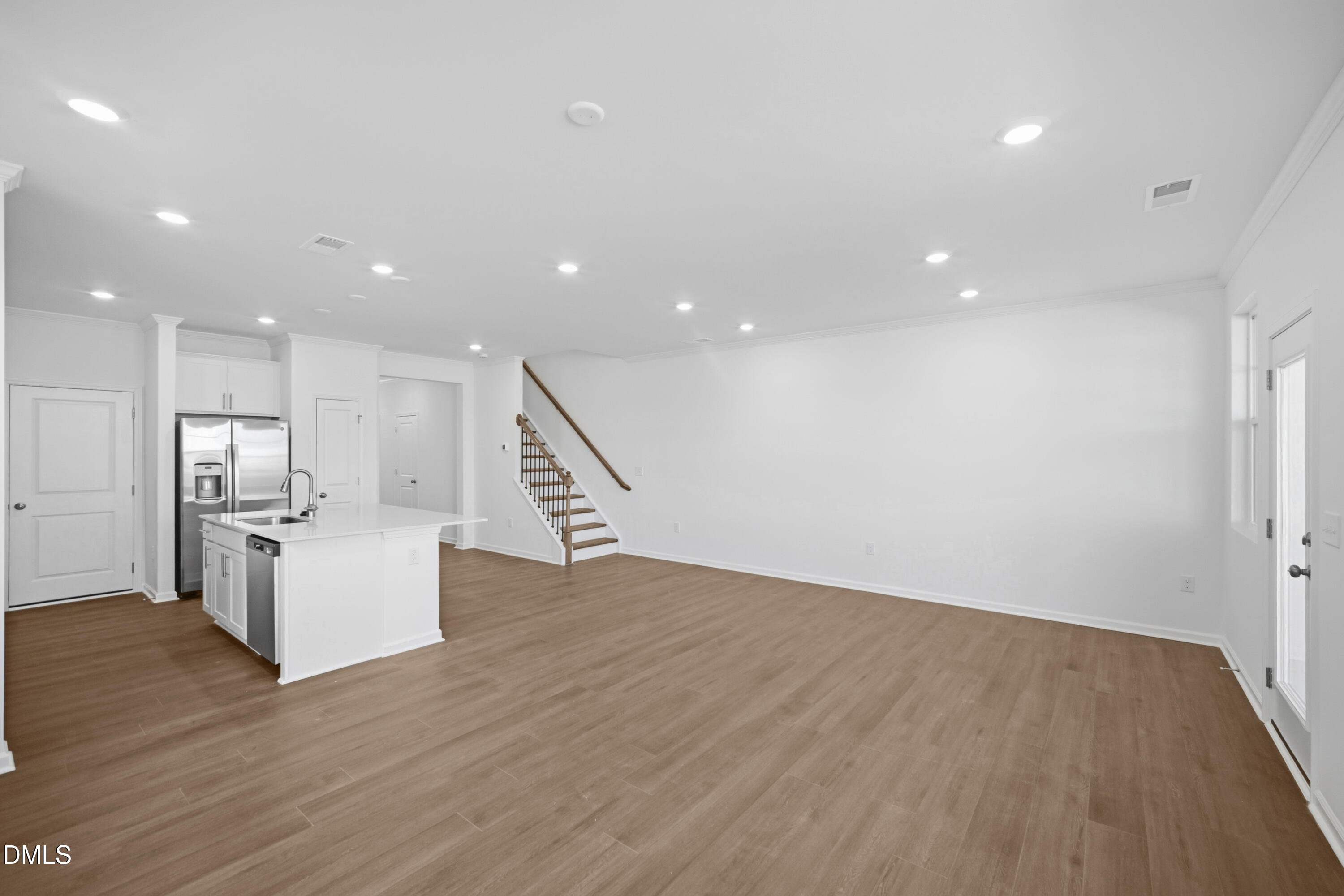 2921 Hickory Fld Drive Raleigh, NC 27616 - Photo 6 of 30 a view of kitchen with cabinets and wooden floor