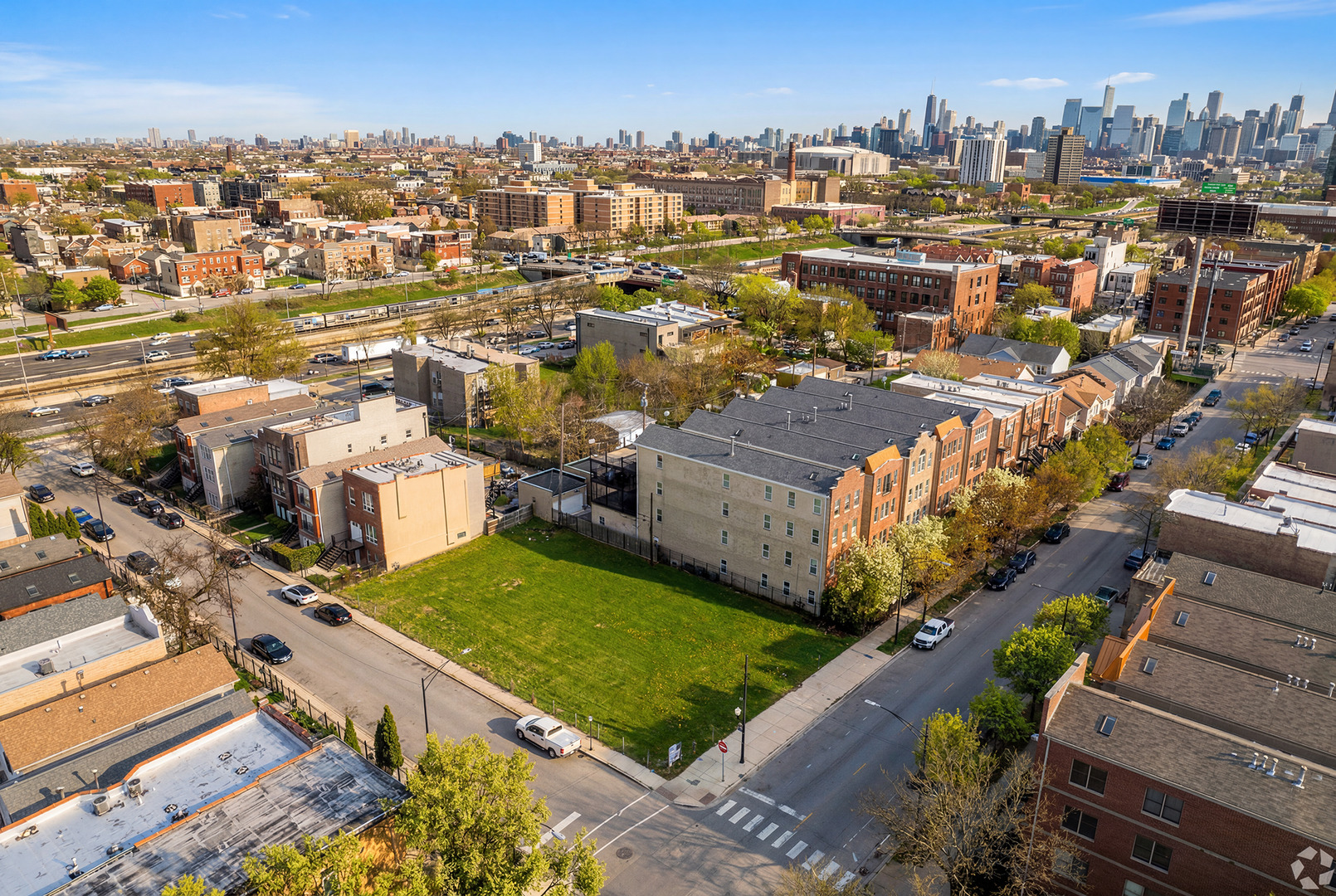2452 West Harrison Street Chicago, IL 60612 - Photo 1 of 2 an aerial view of a city