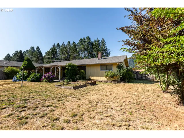 a view of a house with a patio