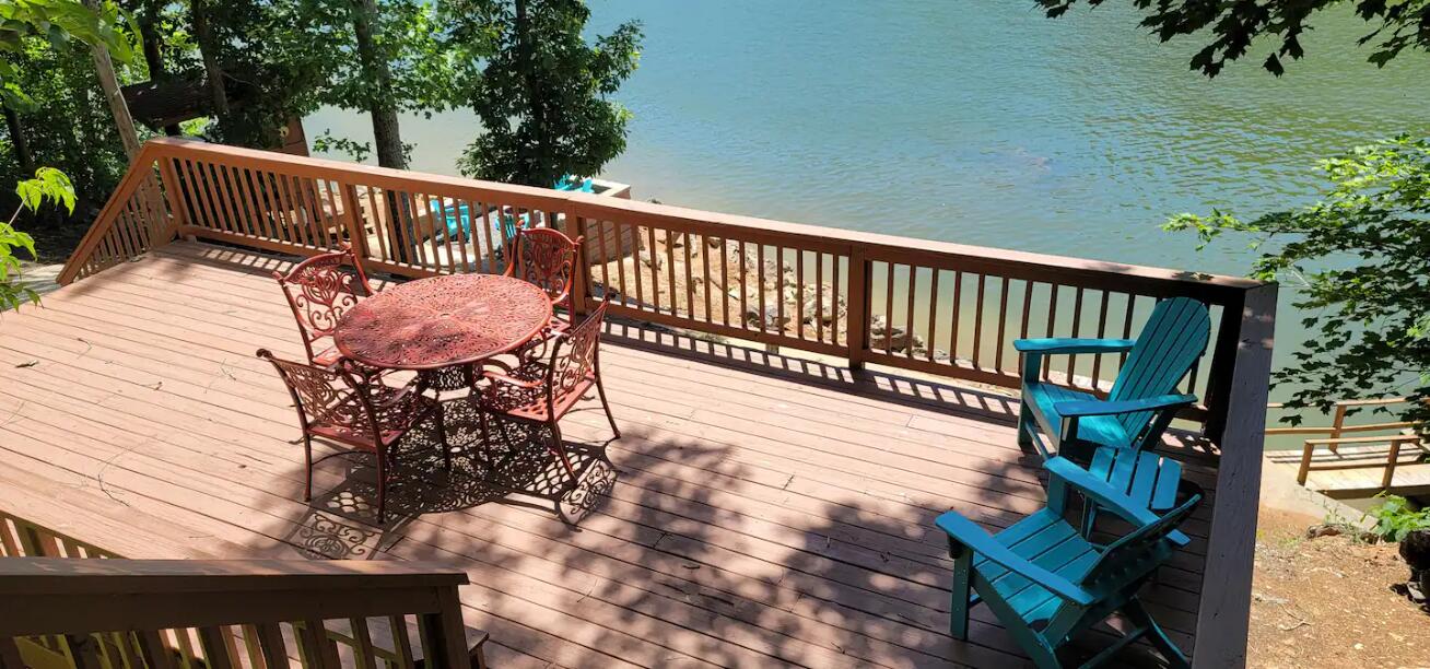 3219 Draft Road Butler, TN 37640 - Photo 38 of 50 DECK TABLE & LAKE VIEWS!