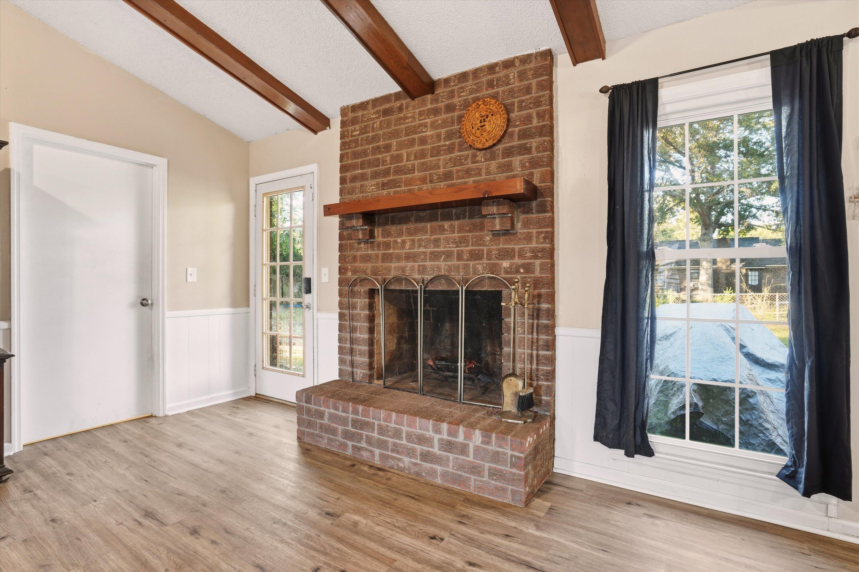 102 Moccasin Court Summerville, SC 29486 - Photo 8 of 28 Brick fireplace