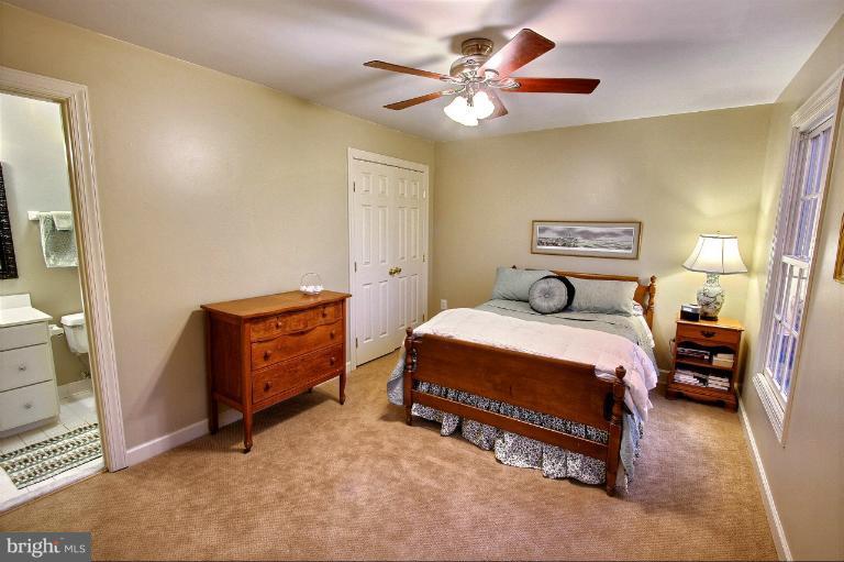 20003 Hickman Way Poolesville, MD 20837 - Photo 8 of 30 a bedroom with a bed and a chandelier