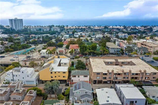 an aerial view of a city