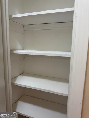 a close view of closet