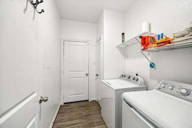 a room with storage and utility