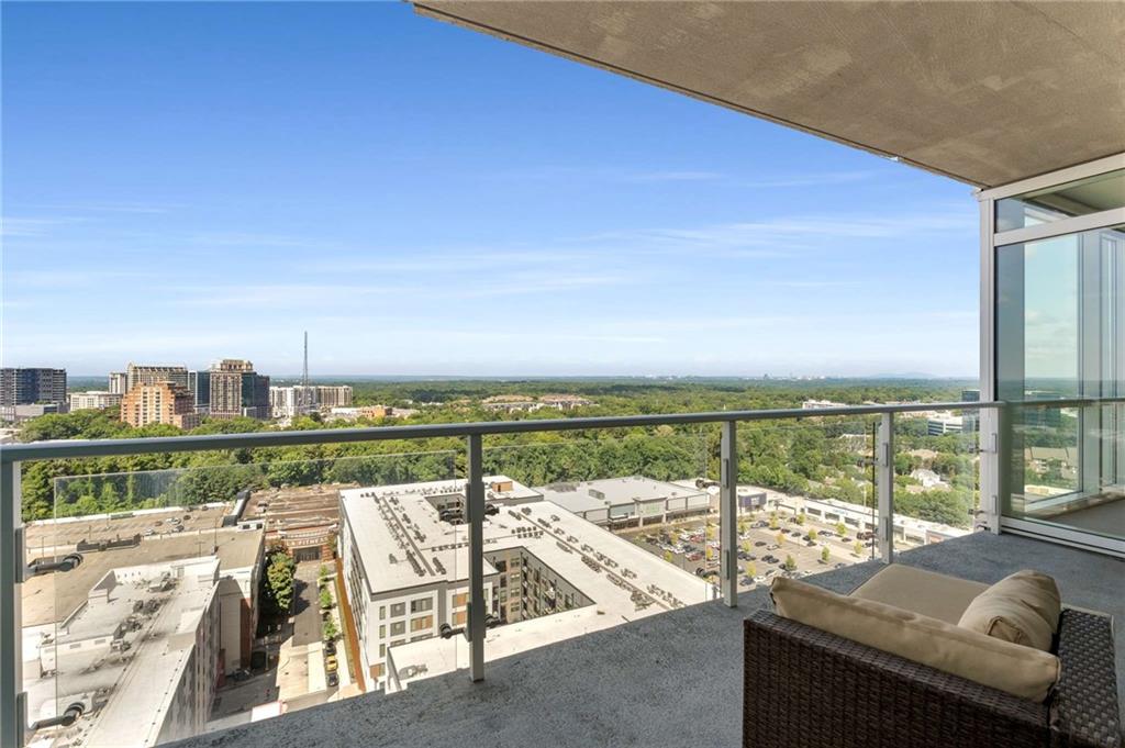 3325 Piedmont Road Northeast, Unit 2006 Atlanta, GA 30305 - Photo 37 of 78 a view of balcony with furniture