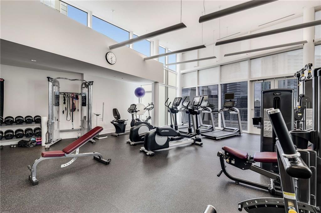 3325 Piedmont Road Northeast, Unit 2006 Atlanta, GA 30305 - Photo 56 of 78 a view of a room with gym equipment