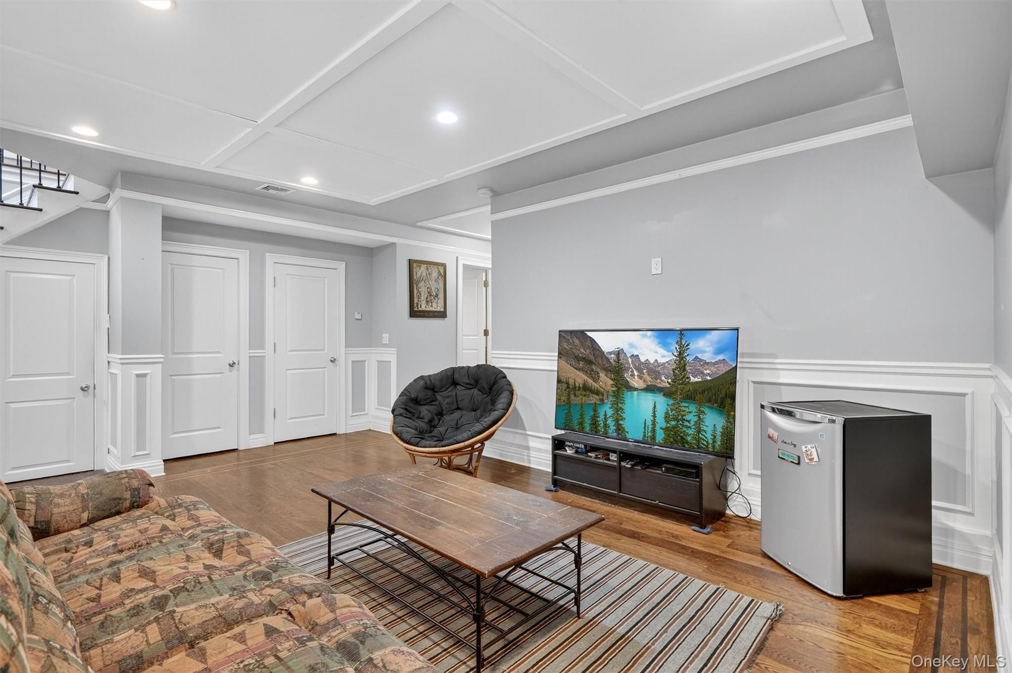 4 Cedar Hill Road Bedford, NY 10506 - Photo 39 of 50 a living room with furniture and a flat screen tv