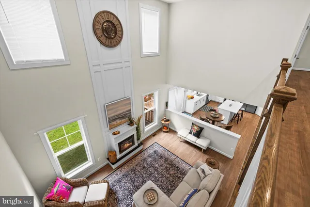 a view of a hallway with entryway