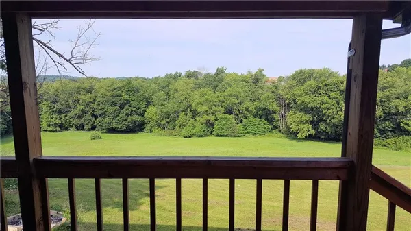 a view of a yard from a window