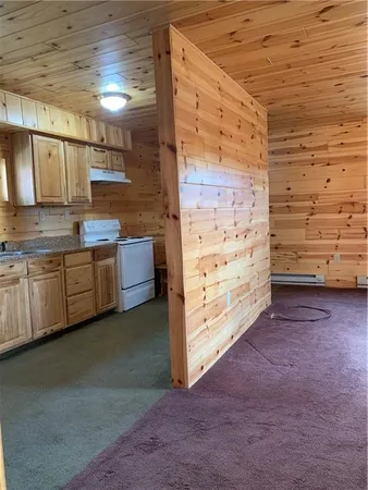 a view of a room with an empty space