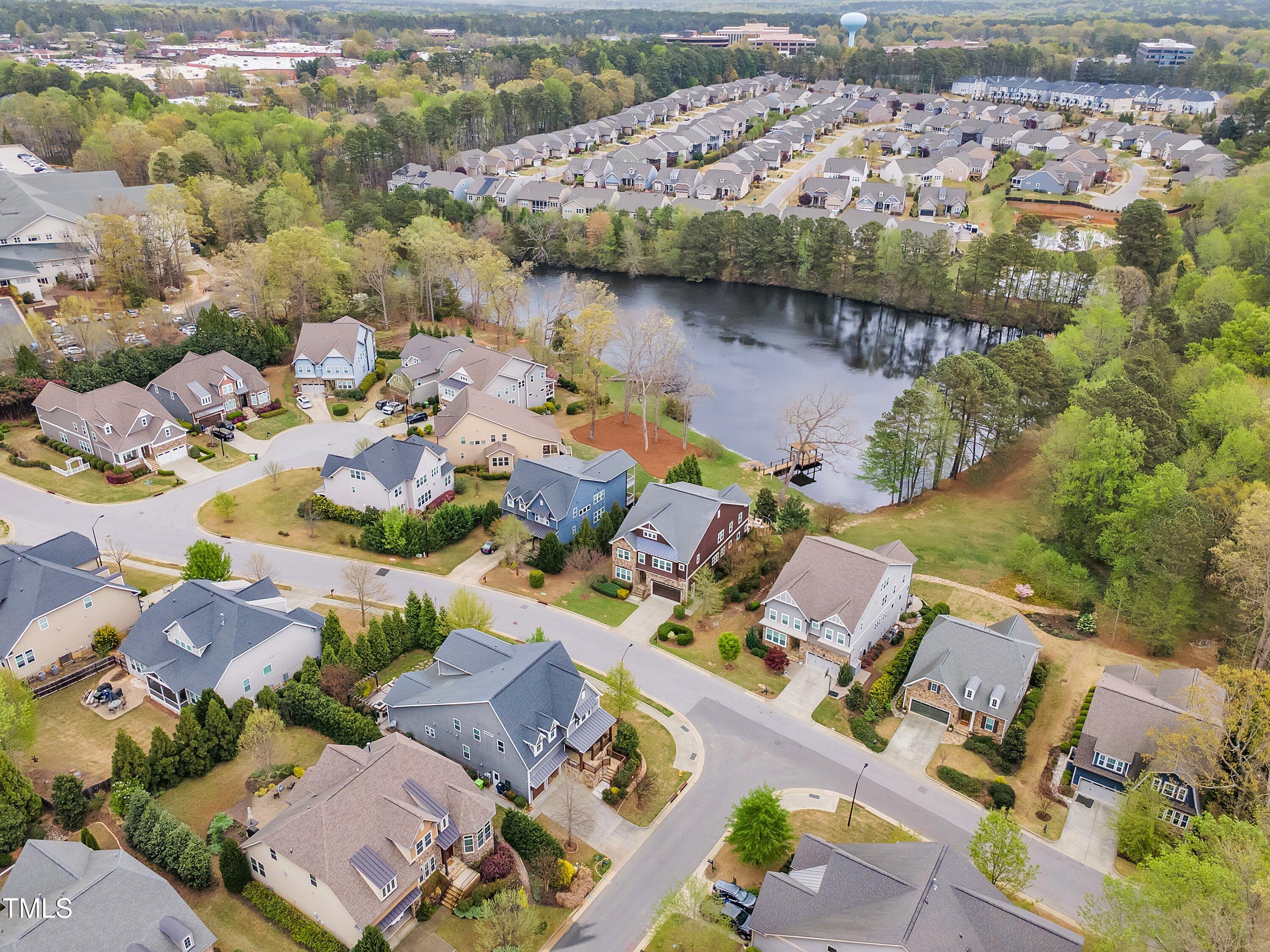 8121 Greys Landing Way Raleigh, NC 27615 - Photo 85 of 95 an aerial view of residential houses with outdoor space