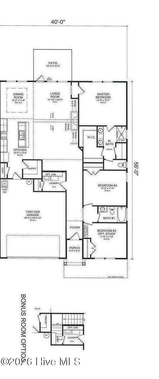 7045 Marsh Shore Point, Unit 135 Leland, NC 28451 - Photo 12 of 13 Yellowfin Floor Plan 1