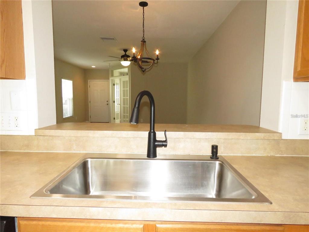 5868 Fishhawk Ridge Drive Lithia, FL 33547 - Photo 6 of 12 a kitchen with a faucet a sink and a window