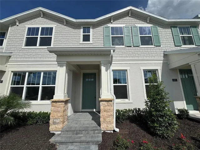 a front view of a house